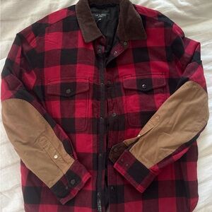 Rag & Bone Red and Black Plaid Jacket